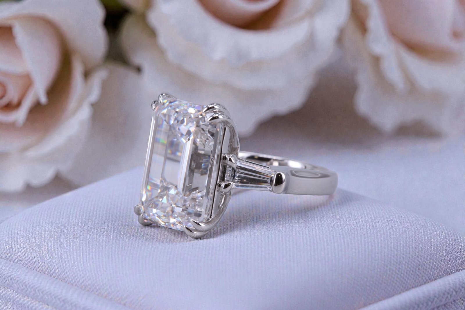 Lab-grown large diamond ring for Rancho Santa Fe couples