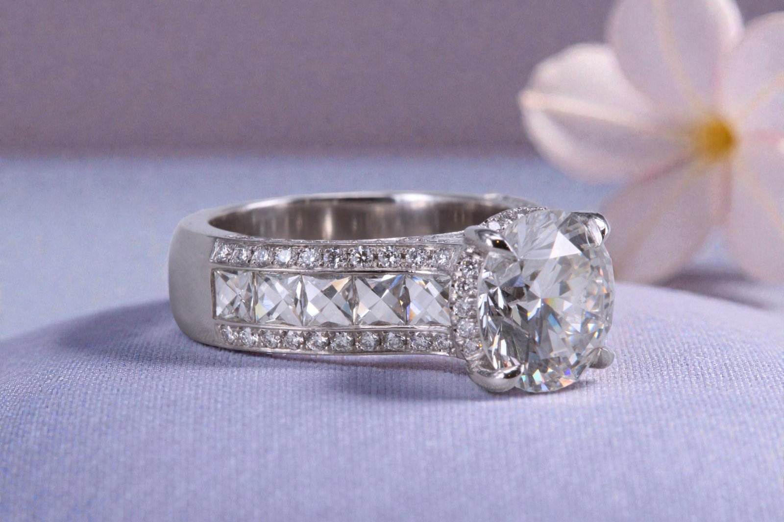 Handcrafted diamond ring for Rancho Santa Fe brides